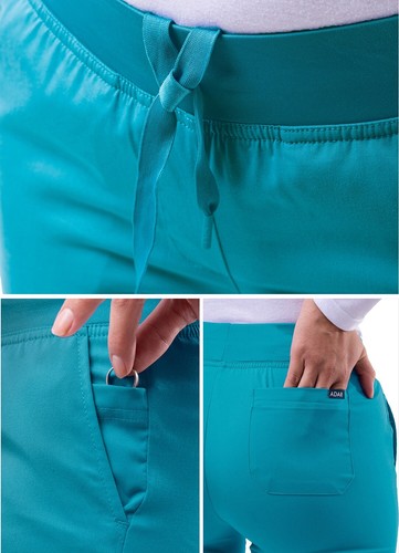 Adar Pro Scrubs For Women - Skinny Leg Yoga Scrub Pants - P7102T - Picture 24 of 62