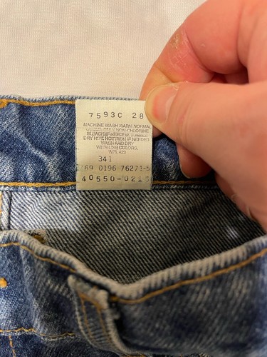Vintage Levi's 550 Jeans Mens 34x34 Relaxed Fit 90s Tapered Leg Blue Denim USA - Picture 5 of 8