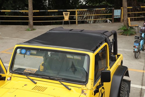 2pcs For Jeep Wrangler TJ 1997-06 Front Soft Top Sunshade Full Trunk Cargo Cover - Bild 10 von 12