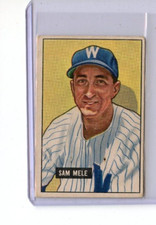 1951 Bowman Sam Mele Washington Senators #168 ⭐️💥🎯 VG