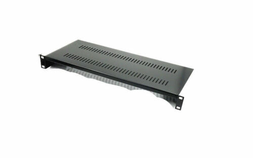 Erhöhung Kragarm Serverregal belüftet Regal Rackmontage 19" 1HE 8" tief Aluminium - Bild 2 von 4