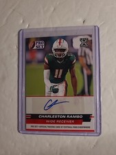 2022 Leaf Pro Set Charleston Rambo Auto Autograph Rookie Card 
