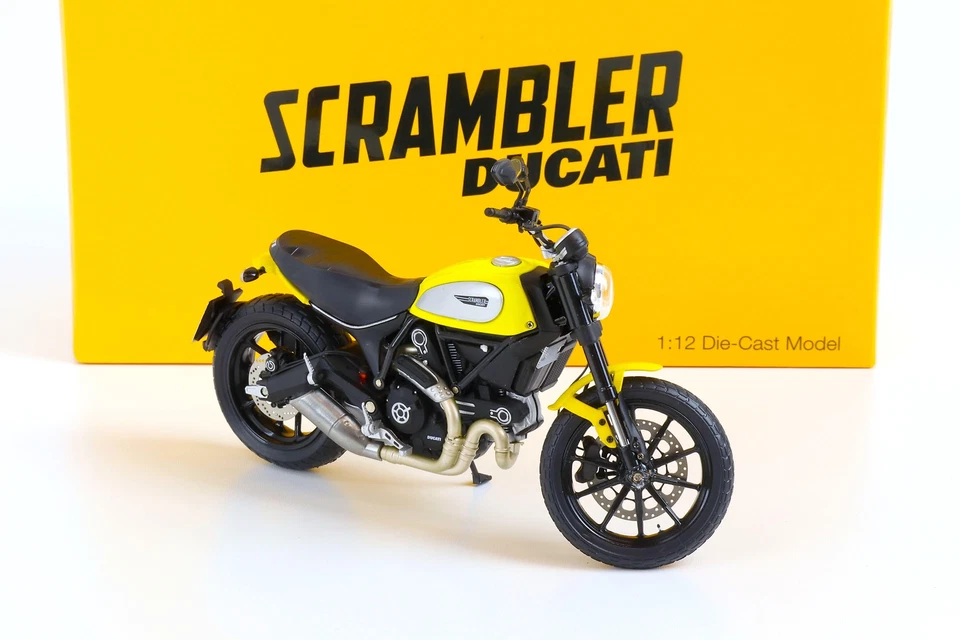 1:12 TSM Model Ducati Scrambler Icon '62 yellow TSMMC0003 DIECAST - Bild 2 von 4