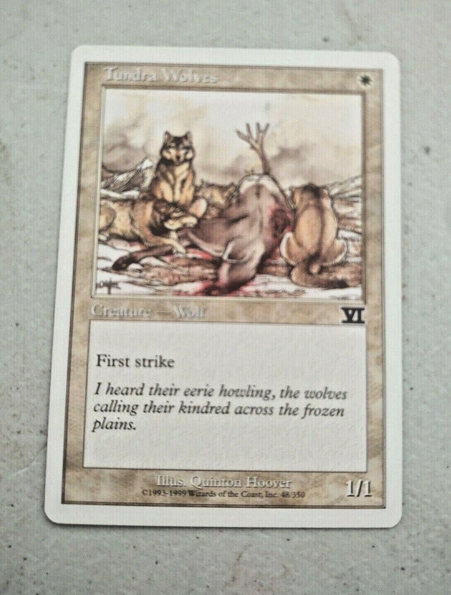 MTG Tundra Wolves Sixth Edition Regular Common - Premium NOS