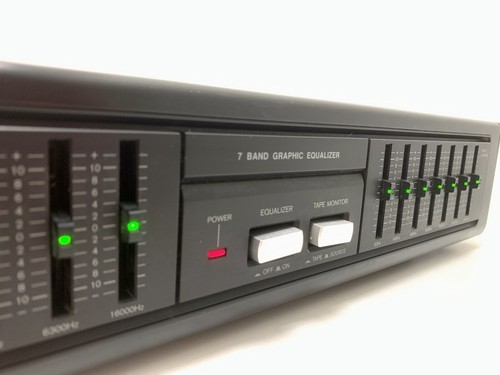ONKYO EQ 101 Stereo Graphic Equalizer 7 Bands Vintage 1991 Work Hi Fi Good Look - Imagen 11 de 12