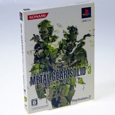 Metal Gear Solid 3 Snake Eater Box PS2 Sony Japan Import