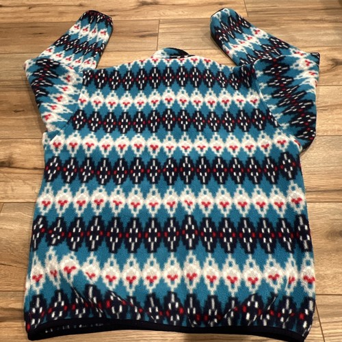 Patagonia Synchilla Pullover Herren MEDIUM Blau Azteken Southwestern Druckknöpfe - Bild 11 von 16