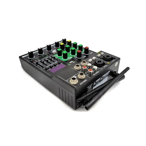 4-Kanal Audio Mixer Stereo Build Wireless Bluetooth Mikrofon Studio Sound Mixer - Bild 16 von 17