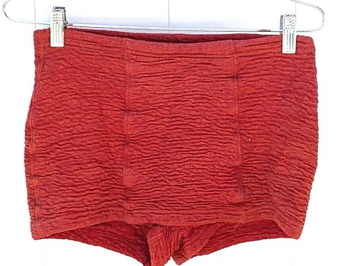 Vintage 1930s Mens Bathing Suit Shorts Trunks Red