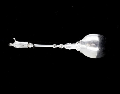 Antique Sterling Christianity Figural S Jacobus Apostle Spoon 7.5" H London Engl - Picture 5 of 7