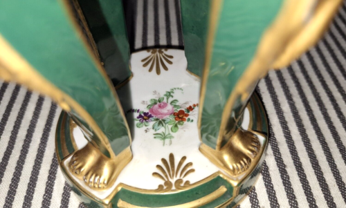 DE COLECCIÓN SEVRES IMPERIO ESTILO EGIPCIO PORCELANA PERFUME POPURRÍ QUEMADOR DE INCIENSO CUENCO - Imagen 14 de 17