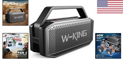 Rugged Waterproof Bluetooth Speaker - 60W80W Peak - Subwoofer