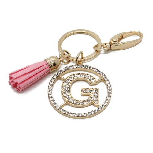 Damen-Schlüsselanhänger Strass mit Nieten, Schlüsselhalter, Tasche Charm mit Quasten - Bild 30 von 60