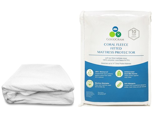 Fundas/protectores de colchón de felpa de bolsillo profundo 100 % impermeables - tamaños surtidos - Imagen 2 de 8