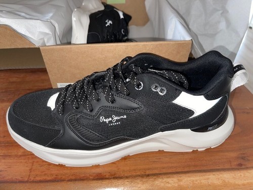 Pepe Jeans sneaker shoes Brooks EDT 73 size: 46 casual stylish PMS30739 Black - Picture 2 of 2