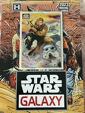 2023 Topps Star Wars Galaxy Chrome Embattled HAN & CHEWIE Prism REFRACTOR /75
