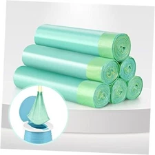 Portable Travel Potty Chair Liners Bags Universal with Drawstring For Green