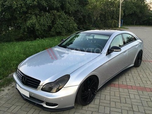 Frontdiffusor Splitter Maxton Design Glanz ABS für Mercedes CLS W219 Vorwort - Bild 3 von 5