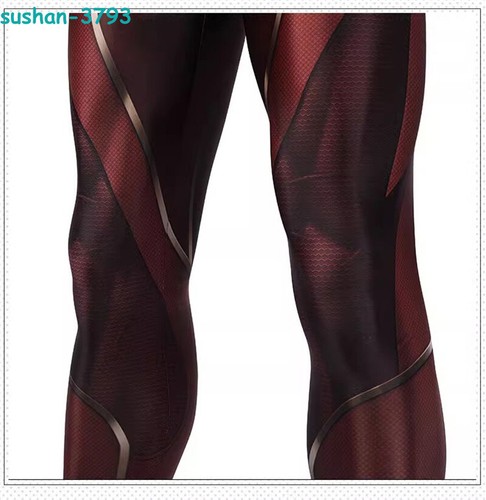 The Flash Cosplay Jumpsuit Costume Clothing Accessory Suit Halloween Superhero  - Picture 6 of 16