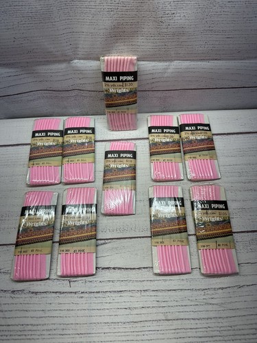 Wrights Maxi Piping - 61 Pink - 2 1/2 yds each - lot of 10 - Picture 4 of 5