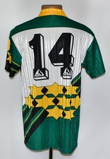 VINTAGE BLACKY TEMPLATE 1990 1992 GREEN FOOTBALL SHIRT JERSEY #14 SIZE L ADULT