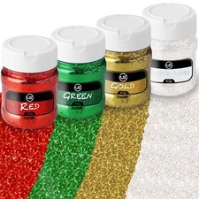 Glitter Bulk Set Fine Christmas Glitter For Crafts Resin And Scrapbooking 3 Pack