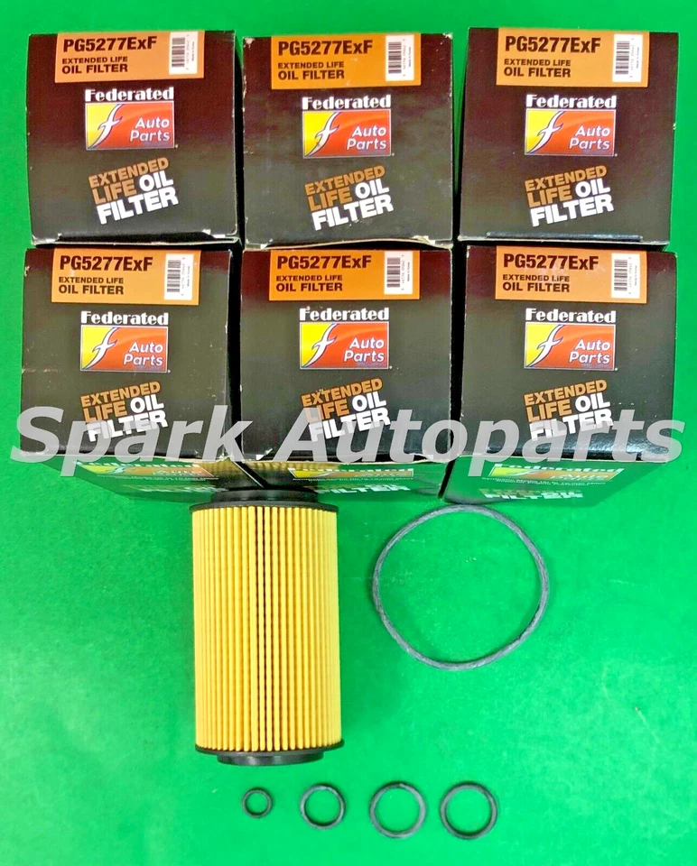 Caja de 6 filtros de aceite sintético motor FEDERADO PG5277EXF para MERCEDES, CH8481 Foto 2 de 3
