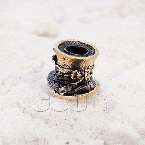 GATTO CHESHIRE ZOMBIE Perlina Autore per Bracciale Paracord Portachiavi Coltello Cordino - Foto 7 di 12