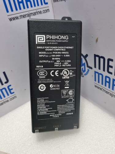 Phihong POE30U-560(G) Single Port Power Over Ethernet Gigabit Compatible - Picture 4 of 7