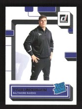 2022 Panini Donruss Rated Rookie Tyler Linderbaum RC #400 Baltimore Ravens