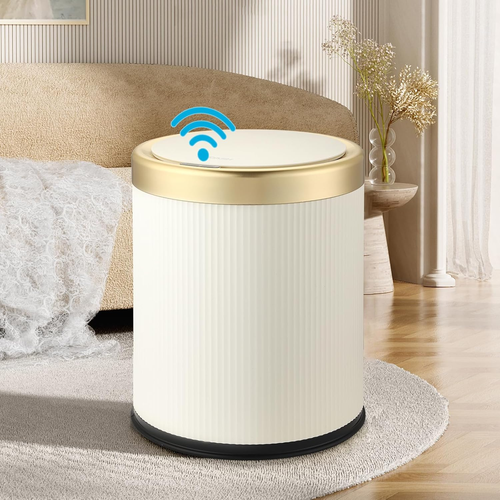 Automatic Motion Sensor Bathroom Trash Can with Lid, 2.8 Gallon Touchless Trash - Picture 8 of 8