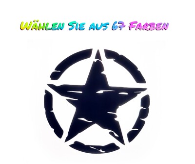 2 x ARMY Stern Aufkleber auto OLDSCHOOL US Star bis 11 Wunsch decal tuning 