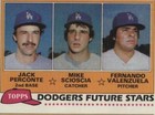 1981 Topps - Fernando Valenzuela Jack Perconte Mike Scioscia #302
