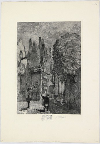 FERDINAND STAEGER - Nachtwache - Radierung - um 1910 - Picture 2 of 2