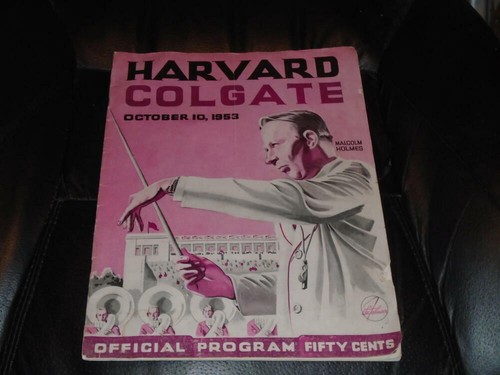 1953 COLGATE AT HARVARD COLLEGE FOOTBALL PROGRAM   - Picture 1 of 2