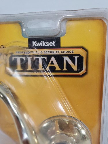 Maniquí Kwikset Titan palanca izquierda acabado dorado nuevo de stock - Imagen 3 de 10