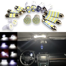 28x LED Lights Interior Package Kit For Dome License Plate Lamp bulbs Pure white