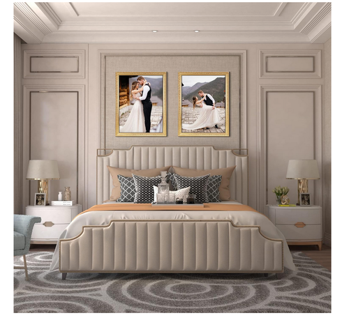 18x24 Bilderrahmen 2er Set Vintage Gold Wand Poster Rahmen Vertikal Horizontal - Bild 11 von 12