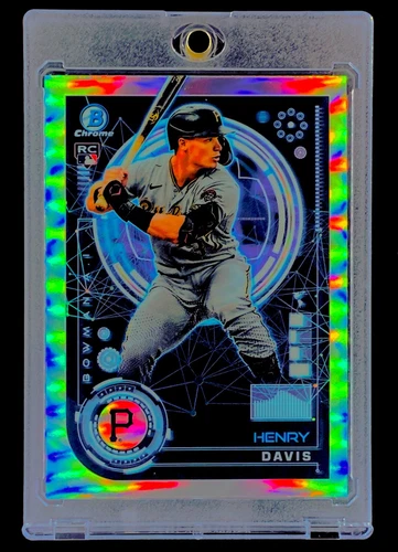 HENRY DAVIS ROOKIE REFRACTOR Silver Holo RC SP Insert 2024 BOWMAN - PIRATES