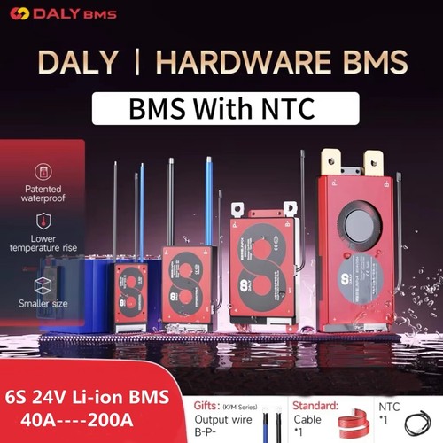 Daly BMS 6S 24V 40A-200A Li-ion Battery BMS Common Port With Balance+NTC lot - Picture 2 of 23