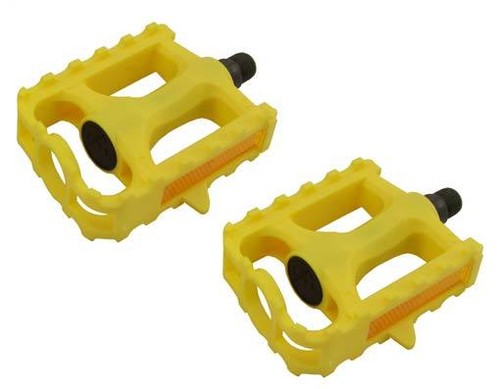 ALTA Bicycle Pedals 1/2 inch For 1 Piece Crank BMX Kids Cruiser Electric Bikes - Picture 5 of 9