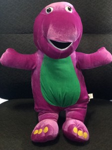 large barney stuffed animal