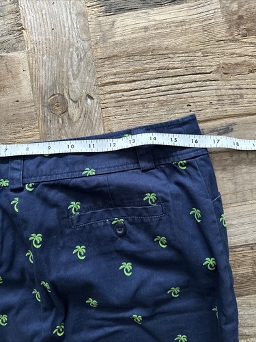 Lily Pulitzer Rock Gr. 6 marineblau mit grünen Palmen Top Zustand - Bild 5 von 6