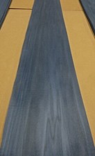 Blue Poplar Dyed wood veneer 8" x 94" raw no backing 1/42" thickness A grade