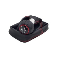 Schaltknauf Schaltsack Rot GTI Optik für VW Golf 2 3 4 Polo Passat Bora Jetta