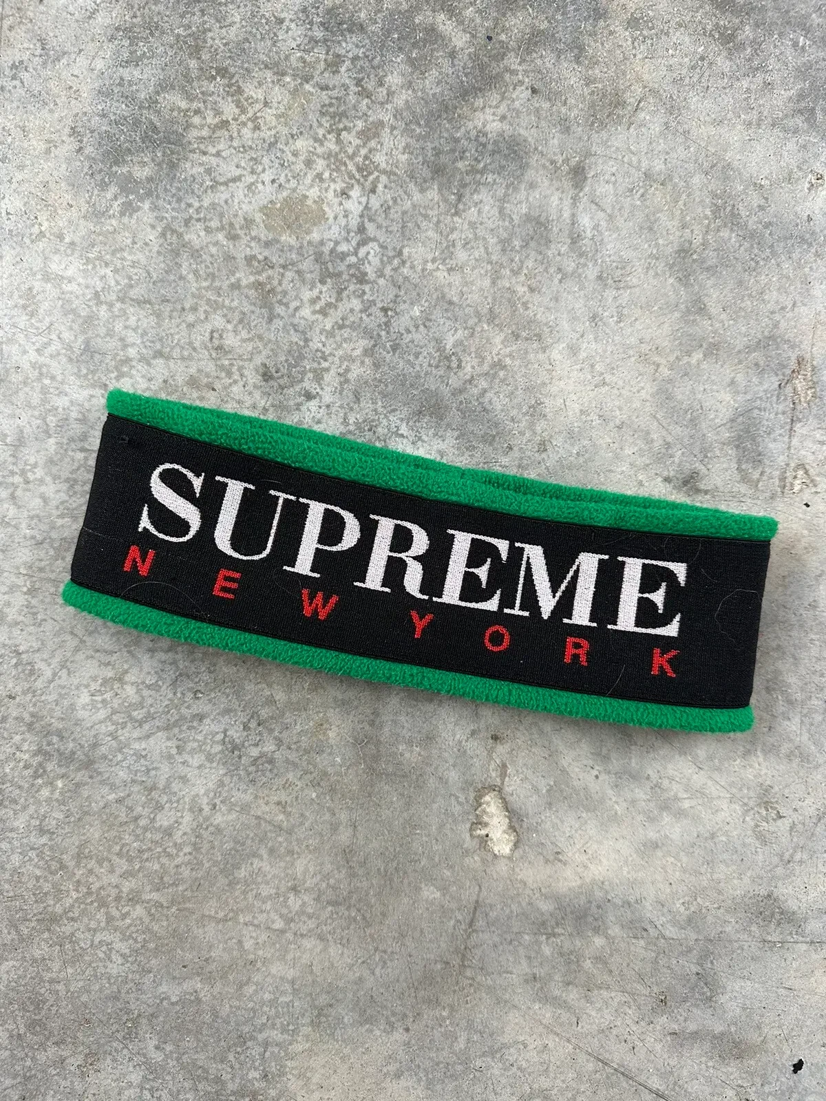 Bandeau polaire Supreme New York vert/noir