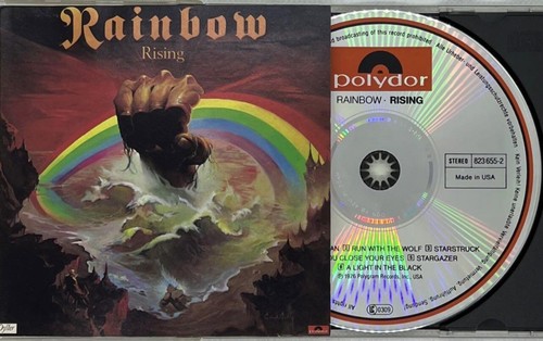 Rising by Rainbow (CD, Polydor) Ronnie James Dio, Cozy Powell, Ritchie Blackmore - Picture 3 of 6
