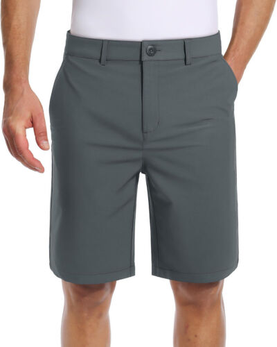 Pantalones Cortos de Golf para Hombres 9" Vestido Pantalones Cortos de Trabajo Secado Rápido Ligeros Informales Senderismo Pantalones Cortos - Imagen 10 de 76