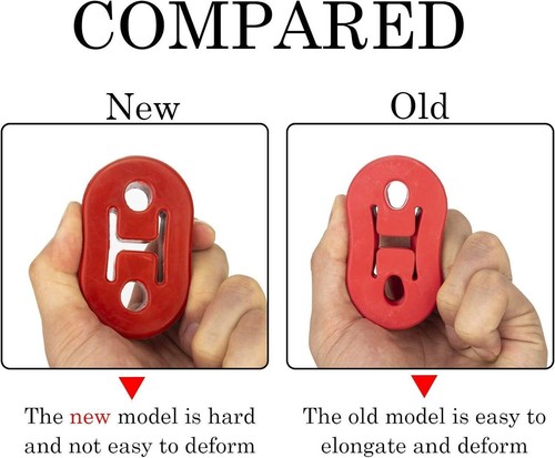 ✨4Pcs Heavy Duty Rubber Exhaust Tail Pipe Mount Bracket Hanger Bushing Insulator - Picture 12 of 17