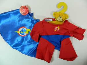 Bear Superhero Costume 2 Pc Outfit Cape 